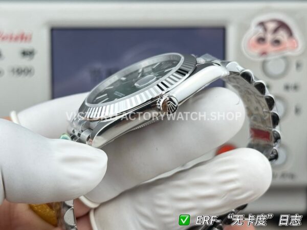 ER Factory Rolex Datejust 126334-0034 41mm Steel White Rolesor Green Ombré Dial Jubilee (2) ER Factory Rolex Datejust 126334-0034 41mm Steel White Rolesor Green Ombré Dial Jubilee