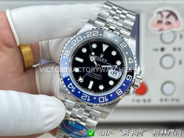 ER Factory Rolex GMT-Master II 126710BLNR-0002 40mm Full Steel Batgirl Ceramic Bezel Black Dial Jubilee