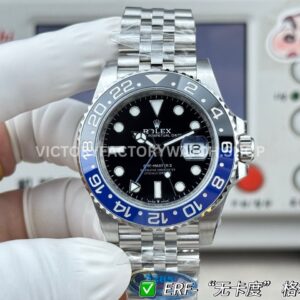 ER Factory Rolex GMT-Master II 126710BLNR-0002 40mm Full Steel Batgirl Ceramic Bezel Black Dial Jubilee (7) ER Factory Rolex GMT-Master II 126710BLNR-0002 40mm Full Steel Batgirl Ceramic Bezel Black Dial Jubilee