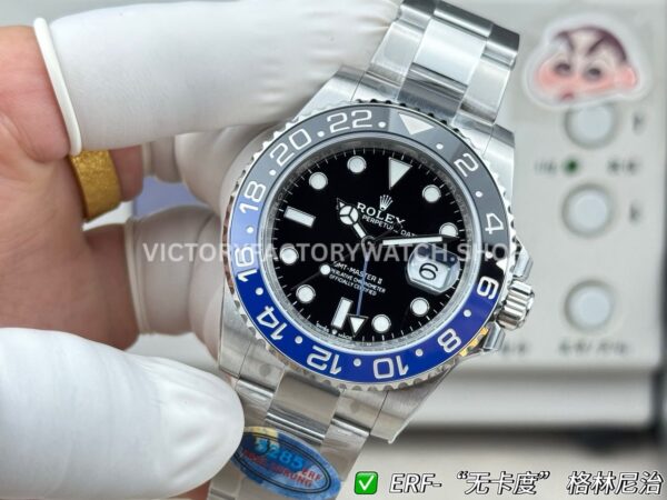 ER Factory Rolex GMT-Master II 126710BLNR-0003 40mm Full Steel Batman Ceramic Bezel Black Dial