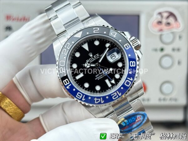 ER Factory Rolex GMT-Master II 126710BLNR-0003 40mm Full Steel Batman Ceramic Bezel Black Dial