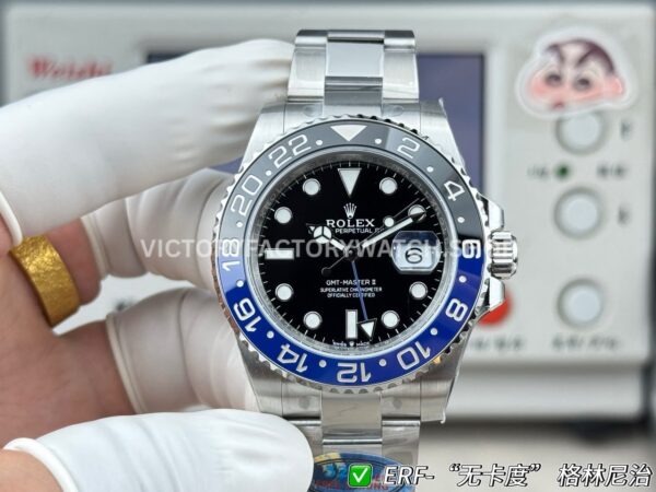 ER Factory Rolex GMT-Master II 126710BLNR-0003 40mm Full Steel Batman Ceramic Bezel Black Dial