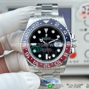 ER Factory Rolex GMT-Master II 126710BLRO-0002 40mm Full Steel Pepsi Ceramic Bezel Black Dial