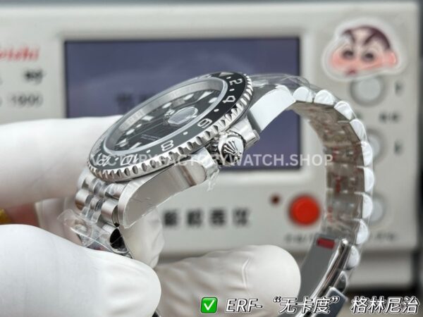 ER Factory Rolex GMT-Master II 126710GRNR-0003 40mm Full Steel Ceramic Bezel Black Dial Jubilee (3) ER Factory Rolex GMT-Master II 126710GRNR-0003 40mm Full Steel Ceramic Bezel Black Dial Jubilee
