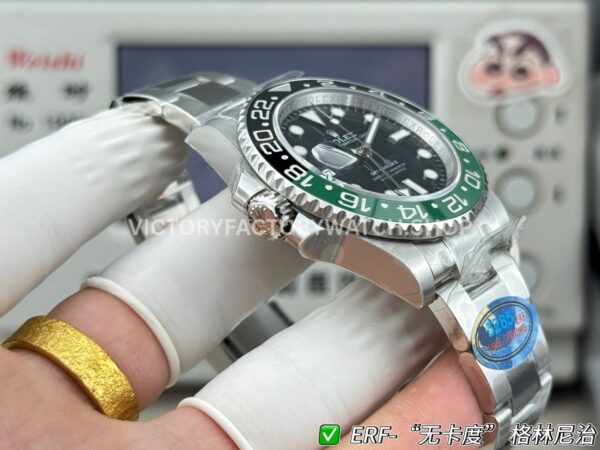 ER Factory Rolex GMT-Master II 126720VTNR-0001 40mm Full Steel Sprite Ceramic Bezel Black Dial