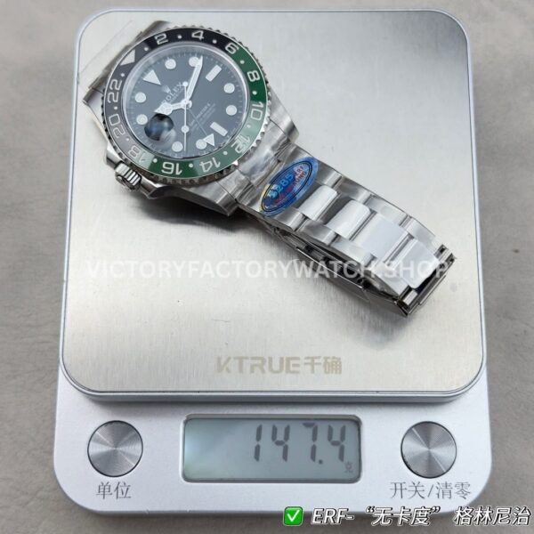 ER Factory Rolex GMT-Master II 126720VTNR-0001 40mm Full Steel Sprite Ceramic Bezel Black Dial