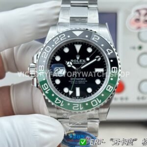 ER Factory Rolex GMT-Master II 126720VTNR-0001 40mm Full Steel Sprite Ceramic Bezel Black Dial (6) ER Factory Rolex GMT-Master II 126720VTNR-0001 40mm Full Steel Sprite Ceramic Bezel Black Dial
