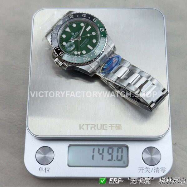 ER Factory Rolex GMT-Master II 126729VTNR-0001 40mm Full Steel Sprite Ceramic Bezel Green Dial (2) ER Factory Rolex GMT-Master II 126729VTNR-0001 40mm Full Steel Sprite Ceramic Bezel Green Dial