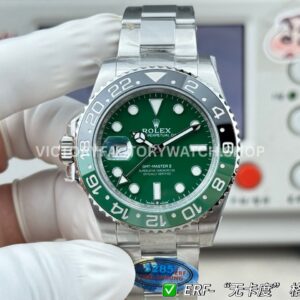 ER Factory Rolex GMT-Master II 126729VTNR-0001 40mm Full Steel Sprite Ceramic Bezel Green Dial