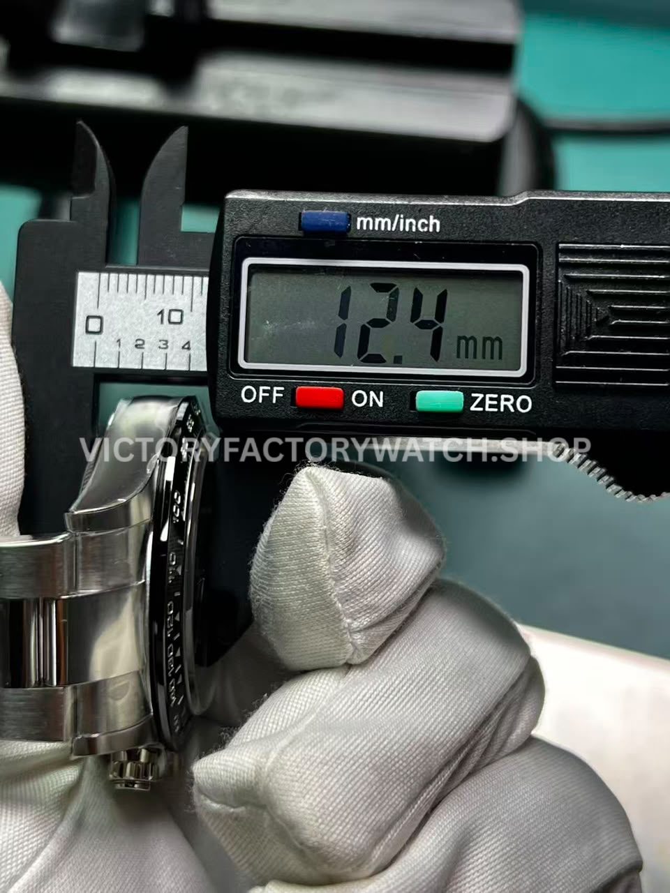 EWE Factory Rolex Daytona 116500LN measured case thickness 12.4mm
