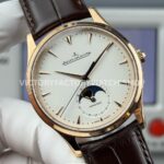 GF Factory Jaeger-LeCoultre Master Ultra Thin Moon 1252520 39mm Rose gold Leather Strap Silver Dial (1) GF Factory Jaeger-LeCoultre Master Ultra Thin Moon 1252520 39mm Rose Gold Leather Strap Silver Dial