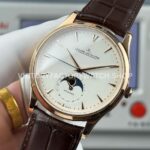 GF Factory Jaeger-LeCoultre Master Ultra Thin Moon 1252520 39mm Rose gold Leather Strap Silver Dial (10) GF Factory Jaeger-LeCoultre Master Ultra Thin Moon 1252520 39mm Rose Gold Leather Strap Silver Dial