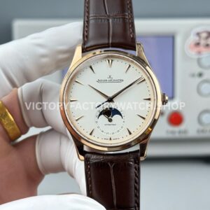 GF Factory Jaeger-LeCoultre Master Ultra Thin Moon 1252520 39mm Rose gold Leather Strap Silver Dial (11) GF Factory Jaeger-LeCoultre Master Ultra Thin Moon 1252520 39mm Rose Gold Leather Strap Silver Dial