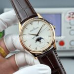 GF Factory Jaeger-LeCoultre Master Ultra Thin Moon 1252520 39mm Rose gold Leather Strap Silver Dial (6) GF Factory Jaeger-LeCoultre Master Ultra Thin Moon 1252520 39mm Rose Gold Leather Strap Silver Dial