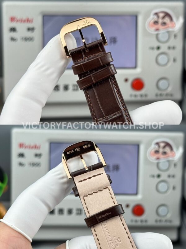 GF Factory Jaeger-LeCoultre Master Ultra Thin Moon 1252520 39mm Rose gold Leather Strap Silver Dial (7) GF Factory Jaeger-LeCoultre Master Ultra Thin Moon 1252520 39mm Rose Gold Leather Strap Silver Dial