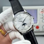 GF Factory Jaeger-LeCoultre Master Ultra Thin Moon Q1258420 39mm Steel Leather Strap Silver Dial (7) GF Factory Jaeger-LeCoultre Master Ultra Thin Moon Q1258420 39mm Steel Leather Strap Silver Dial