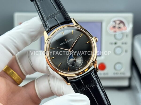 GF Factory Jaeger-LeCoultre Master Ultra Thin Moon Q136255J 39mm Rose gold Leather Strap Grey Dial (7) GF Factory Jaeger-LeCoultre Master Ultra Thin Moon Q136255J 39mm Rose Gold Leather Strap Grey Dial