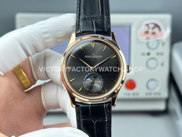 GF Factory Jaeger-LeCoultre Master Ultra Thin Moon Q136255J 39mm Rose gold Leather Strap Grey Dial (9) GF Factory Jaeger-LeCoultre Master Ultra Thin Moon Q136255J 39mm Rose Gold Leather Strap Grey Dial