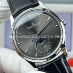 GF Factory Jaeger-LeCoultre Master Ultra Thin Moon Q1363540 39mm White Gold Leather Strap Grey Dial (3) GF Factory Jaeger-LeCoultre Master Ultra Thin Moon Q1363540 39mm White Gold Leather Strap Grey Dial