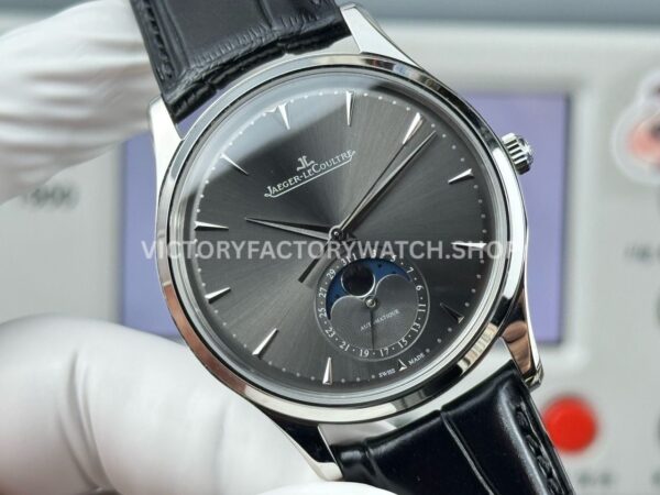 GF Factory Jaeger-LeCoultre Master Ultra Thin Moon Q1363540 39mm White Gold Leather Strap Grey Dial (3) GF Factory Jaeger-LeCoultre Master Ultra Thin Moon Q1363540 39mm White Gold Leather Strap Grey Dial