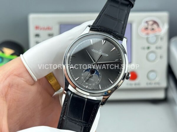 GF Factory Jaeger-LeCoultre Master Ultra Thin Moon Q1363540 39mm White Gold Leather Strap Grey Dial (9) GF Factory Jaeger-LeCoultre Master Ultra Thin Moon Q1363540 39mm White Gold Leather Strap Grey Dial