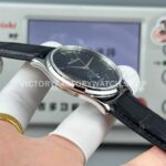 GF Factory Jaeger-LeCoultre Master Ultra Thin Moon Q1368470 39mm Steel Leather Strap Black Dial (1) GF Factory Jaeger-LeCoultre Master Ultra Thin Moon Q1368470 39mm Steel Leather Strap Black Dial