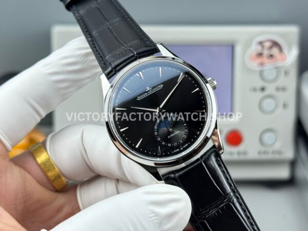 GF Factory Jaeger-LeCoultre Master Ultra Thin Moon Q1368470 39mm Steel Leather Strap Black Dial (3) GF Factory Jaeger-LeCoultre Master Ultra Thin Moon Q1368470 39mm Steel Leather Strap Black Dial