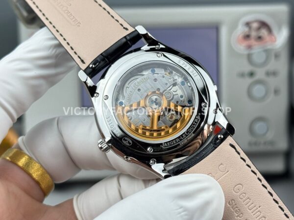 GF Factory Jaeger-LeCoultre Master Ultra Thin Moon Q1368470 39mm Steel Leather Strap Black Dial (6) GF Factory Jaeger-LeCoultre Master Ultra Thin Moon Q1368470 39mm Steel Leather Strap Black Dial
