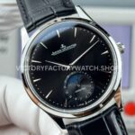 GF Factory Jaeger-LeCoultre Master Ultra Thin Moon Q1368470 39mm Steel Leather Strap Black Dial (8) GF Factory Jaeger-LeCoultre Master Ultra Thin Moon Q1368470 39mm Steel Leather Strap Black Dial