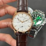 GF Factory Jaeger-LeCoultre Master Ultra Thin Réserve de Marche Q1372520 39mm Rose G (6) GF Factory Jaeger-LeCoultre Master Ultra Thin Réserve de Marche Q1372520 39mm Rose Gold Leather Strap Silver Dial