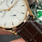 GF Factory Jaeger-LeCoultre Master Ultra Thin Réserve de Marche Q1372520 39mm Rose G (7) GF Factory Jaeger-LeCoultre Master Ultra Thin Réserve de Marche Q1372520 39mm Rose Gold Leather Strap Silver Dial