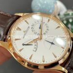 GF Factory Jaeger-LeCoultre Master Ultra Thin Réserve de Marche Q1372520 39mm Rose G (8) GF Factory Jaeger-LeCoultre Master Ultra Thin Réserve de Marche Q1372520 39mm Rose Gold Leather Strap Silver Dial