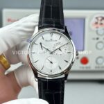 GF Factory Jaeger-LeCoultre Master Ultra Thin Réserve de Marche Q1378420 39mm Steel Leather Strap Silver Dial