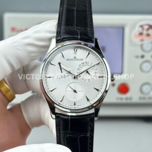 GF Factory Jaeger-LeCoultre Master Ultra Thin Réserve de Marche Q1378420 39mm Steel Leather Strap Silver Dial