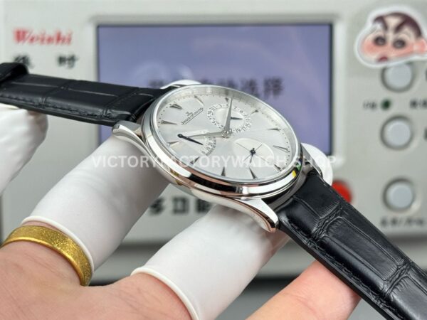 GF Factory Jaeger-LeCoultre Master Ultra Thin Réserve de Marche Q1378420 39mm Steel Leather Strap Silver Dial