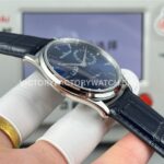 GF Factory Jaeger-LeCoultre Master Ultra Thin Réserve de Marche Q1378480 39mm Steel Leather Strap Blue Dial