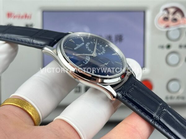 GF Factory Jaeger-LeCoultre Master Ultra Thin Réserve de Marche Q1378480 39mm Steel Leather Strap Blue Dial