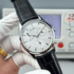 GF Factory Jaeger-LeCoultre Master Ultra Thin Réserve de Marche Q1378420 39mm Steel Leather Strap Silver Dial