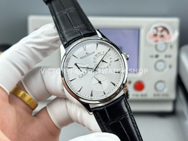 GF Factory Jaeger-LeCoultre Master Ultra Thin Réserve de Marche Q1378420 39mm Steel Leather Strap Silver Dial
