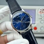 GF Factory Jaeger-LeCoultre Master Ultra Thin Réserve de Marche Q1378480 39mm Steel Leather Strap Blue Dial