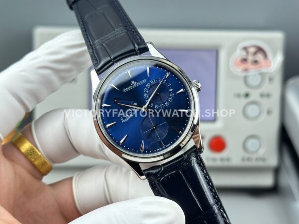 GF Factory Jaeger-LeCoultre Master Ultra Thin Réserve de Marche Q1378480 39mm Steel Leather Strap Blue Dial