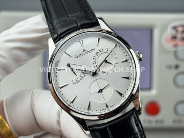 GF Factory Jaeger-LeCoultre Master Ultra Thin Réserve de Marche Q1378420 39mm Steel Leather Strap Silver Dial