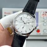 GF Factory Jaeger-LeCoultre Master Ultra Thin Réserve de Marche Q1378420 39mm Steel Leather Strap Silver Dial