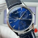GF Factory Jaeger-LeCoultre Master Ultra Thin Réserve de Marche Q1378480 39mm Steel Leather Strap Blue Dial