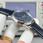 GF Factory Jaeger-LeCoultre Master Ultra Thin Réserve de Marche Q1378480 39mm Steel Leather Strap Blue Dial