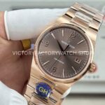 GH Factory Jaeger-LeCoultre Master Control Q415216J 38mm Full Rose Gold Brown Dial (10) GH Factory Jaeger-LeCoultre Master Control Q415216J 38mm Full Rose Gold Brown Dial