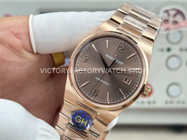 GH Factory Jaeger-LeCoultre Master Control Q415216J 38mm Full Rose Gold Brown Dial (10) GH Factory Jaeger-LeCoultre Master Control Q415216J 38mm Full Rose Gold Brown Dial