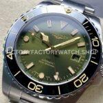 GR Factory Longines HydroConquest GMT L3.790.4.06.6 41mm Full Steel Green Dial