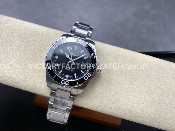 GR Factory Longines HydroConquest GMT L3.790.4.56.6 41mm Full Steel Black Dial (5) GR Factory Longines HydroConquest GMT L3.790.4.56.6 41mm Full Steel Black Dial