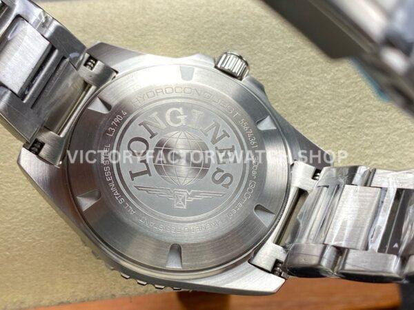 GR Factory Longines HydroConquest GMT L3.790.4.56.6 41mm Full Steel Black Dial (8) GR Factory Longines HydroConquest GMT L3.790.4.56.6 41mm Full Steel Black Dial